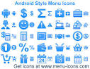 android style menu icons download