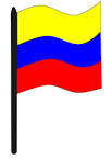 bandera colombiana clipart vector clip art online royalty free