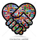 stock de ilustraciones de mundo banderas cooperacion mundo