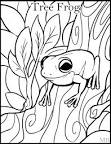 coloringpage tree frog by magicbunnyart on deviantart clipart