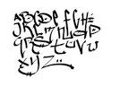 d graffiti alphabet letters a z maria lombardic