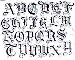 tatuaje letras goticas id