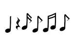 clipart notas musicales
