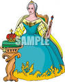 queen seated on her throne clip art royalty free clipart cliparts