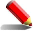 red pencil clipart vector clip art online royalty free design