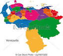 vector clipart of venezuela map map of the bolivarian republic