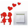 x envio gratis beso de amor del corazon etiqueta del interruptor