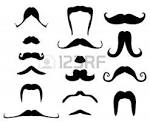 set of beards and mustaches for fun royalty free cliparts vectors