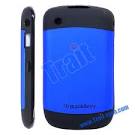 blue plastic hybird black tpu hard case cover for blackberry curve
