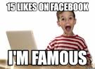 likes on facebook i m famous memes