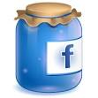 blue facebook jar icon png clipart image iconbug