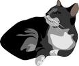 gatto cat clip art vector clip art online royalty free amp public