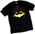 amazon com batman halloween jack o bat logo adult t shirt