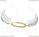 clipart winged halo royalty free vector illustration by lafftoon