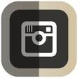 folded social instagram icon png clipart image iconbug