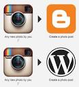 send instagram pics to blogger blogspot or wordpress