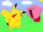 pikachu and kirby by coonstito on deviantart