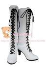 costum made white angela shoes boots from black butler