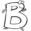 dibujo infantil de la letra b para pintar dibujos para colorear