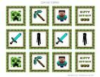 free minecraft party printables from printabelle catch my party