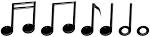 clipart music notes notas musicales