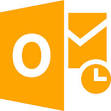orange outlook icon free orange office icons