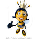 queen bee clipart by julos royalty free rf stock