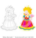 queen clipart by alex bannykh royalty free rf stock