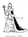 queen for a day retro clipart illustration cliparts