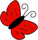 butterfly clip art red http