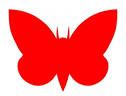 download moth red clip art vector free