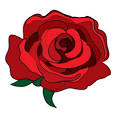 free red rose clip art image clip art illustration of a cartoon