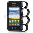 stylish knuckle electroplated bumper case for samsung galaxy ace