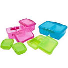 ocado sistema klip it pc plastic lunch container set assorted