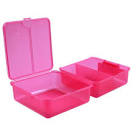 ocado sistema klip it divided plastic lunch cube l pink