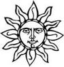 clipart of sol myth mythical mythological sun garden