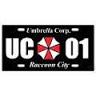 resident evil umbrella corp raccoon city license plate