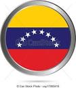 vector clip art of venezuela flag button the colors of the