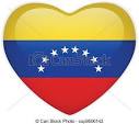 vector illustration of venezuela flag heart glossy button vector