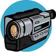 simple video camera royalty free clipart picture