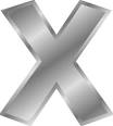 effect letters alphabet silver x clip art vector clip art online