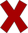 red letter x clip art red letter x image
