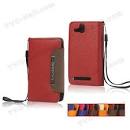 kalaideng leather wallet case for sony xperia u st a st i kumquat