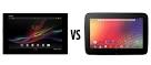 google nexus vs sony xperia tablet z top specs and price